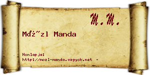 Mözl Manda névjegykártya